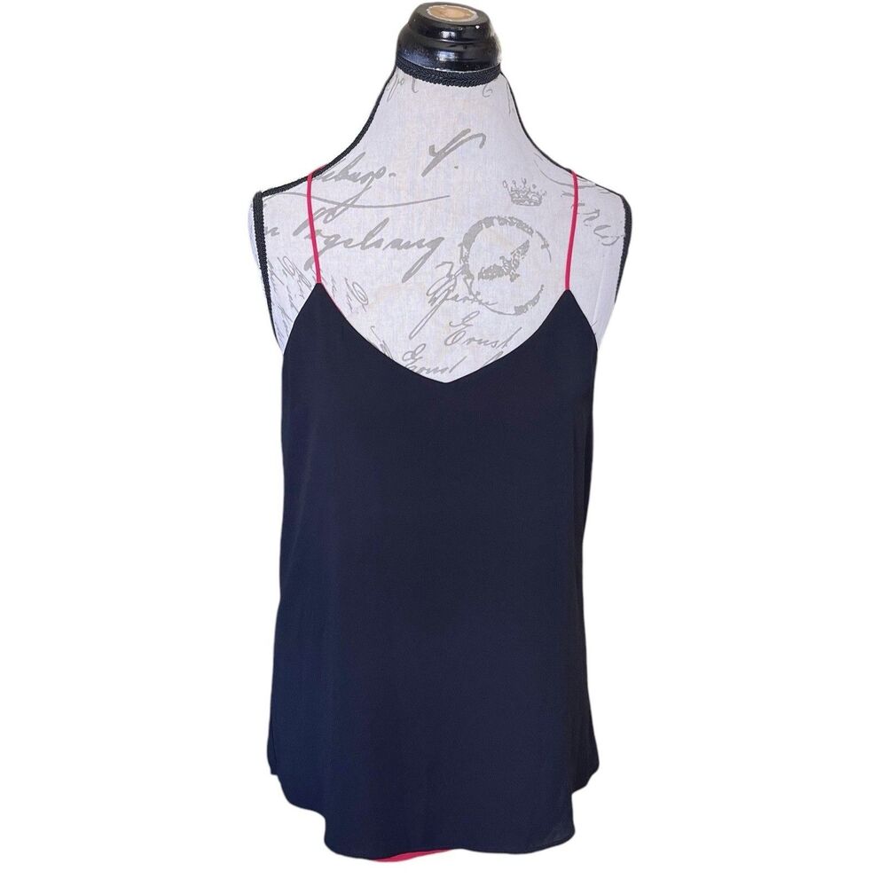Womens Tank Blouse Small Reversible Sleeveless Evening Festival Cocktail Party